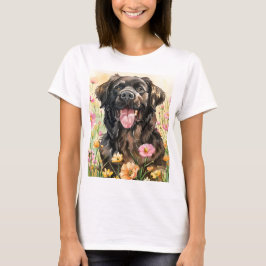 Newfoundland Watercolor Women's T-Shirt Tシャツ