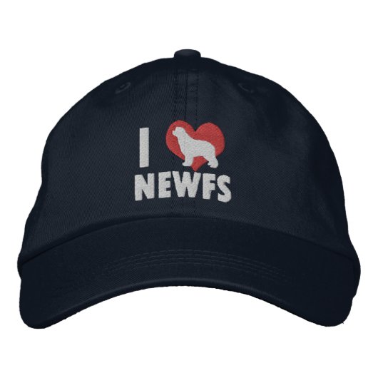Newfs Embroided Hat (Dark)が大好き 刺繍入りキャップ (正面)
