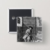 Newgateの刑務所1724年のジャックShepperd 缶バッジ (正面&裏面)