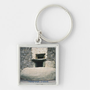 Newgrange Ireland,スパイラルアートシンボルストーン キーホルダー