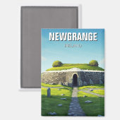 Newgrange Ireland Travel マグネット (正面/裏面)