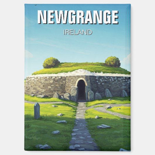 Newgrange Ireland Travel マグネット (正面)