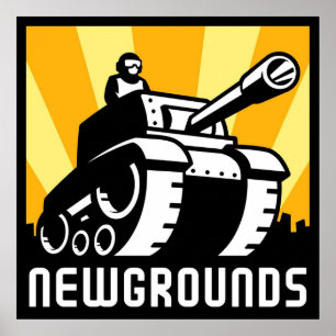 Newgroundsロゴアートワーク ポスター