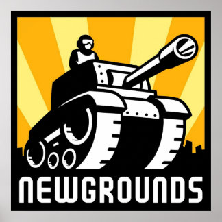 Newgroundsロゴアートワーク ポスター