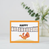 NewHappy Thanksgivingポストカード シーズンポストカード (スタンド正面)