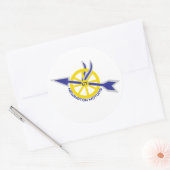 Newington Connecticut Motorsステッカー ラウンドシール (封筒)