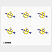 Newington Connecticut Motorsステッカー ラウンドシール (シート)