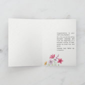 Newly Illumined in Christ Baptism Card プログラム (内部)