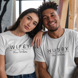 Newly Married Honeymoon Custom Shirts for Couples Tシャツ
