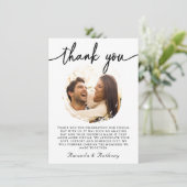 Newly Wed Couple Photo Thank You Card サンキューカード (スタンド正面)
