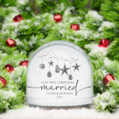 Newly weds first christmas married personalized (クリスマス)