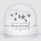 Newly weds first christmas married personalized (裏面)