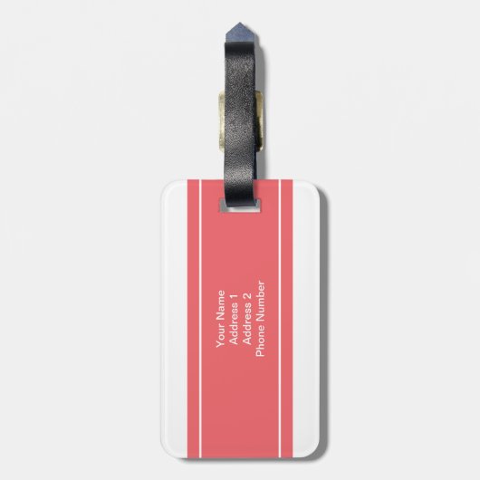 newly Weds Monogramパーソナライズな氏および夫人 ラゲッジタグ (裏面縦)