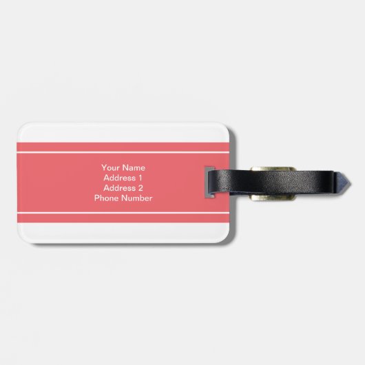 newly Weds Monogramパーソナライズな氏および夫人 ラゲッジタグ (裏面横)