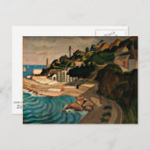 Newlyn, Looking to Mousehole - Currie art ポストカード (正面/裏面)