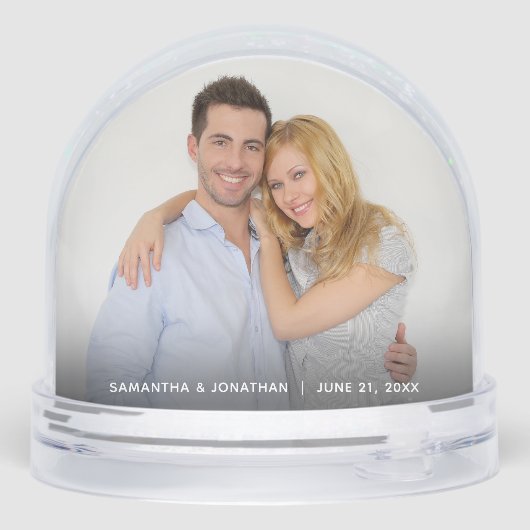 Newlywed Christmas Mr. and Mrs. Wedding Photo (裏面)