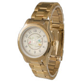 Newlywed Engagement Gift Watch - Vintage Gold Time 腕時計 (アングル)