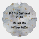 Newlywed’s First Christmas Keepsake オーナメントカード (正面)