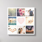 Newlywedsの写真カスタムを作成結婚する キャンバスプリント (正面)