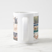 Newlywedsの写真カスタムを作成結婚する ジャンボコーヒーマグカップ (裏面)