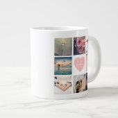 Newlywedsの写真カスタムを作成結婚する ジャンボコーヒーマグカップ (正面右)