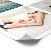 Newlywedsの写真カスタムを作成結婚する ポスター (角)