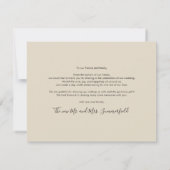 Newlywedsの写真結婚コラージュありがとう ノートカード (裏面)