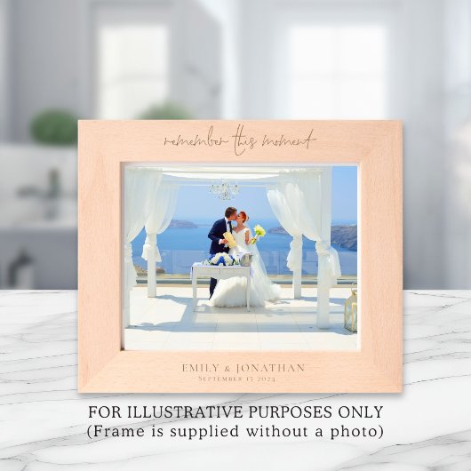 Newlywedsの名前を覚える レーザー彫刻フレーム