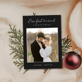 Newlywedsの素朴初めてのクリスマス写真 シーズンカード