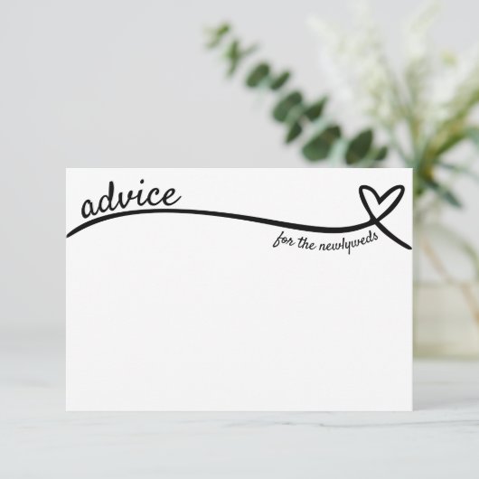 newlywedsハートラインの結婚アドバイス エンクロージャーカード (スタンド正面)