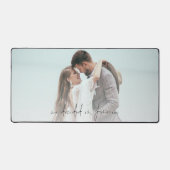 Newlywedsフォトオーバーレイ我々は永遠に決めた デスクマット (正面)
