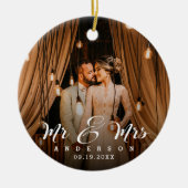 Newlyweds結婚したの写メリー真 セラミックオーナメント (正面)