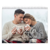 Newlyweds Family Calendar 2026 – Romantic Couples  カレンダー (カバー)