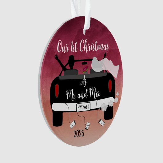 Newlyweds First Christmas オーナメント (正面)