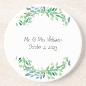 Newlywed's Floral Sandstone Coaster コースター (正面)