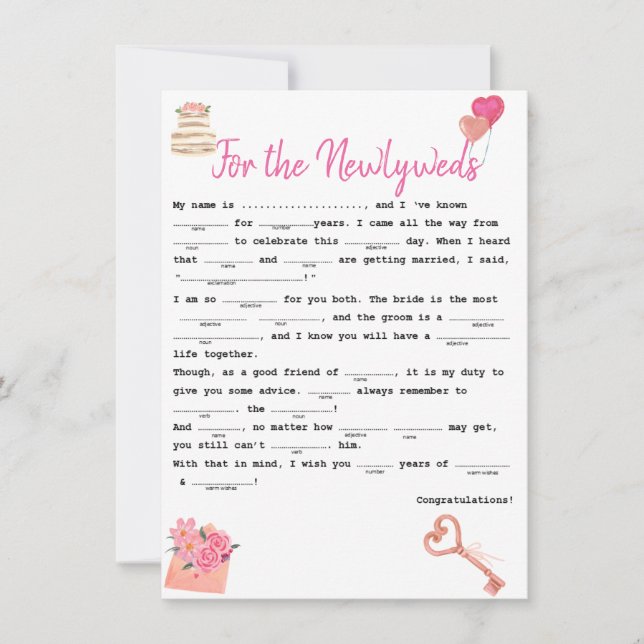 Newlyweds Guest Libsの場合 (正面)