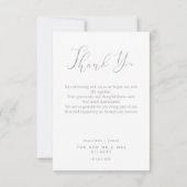 Newlyweds Lace Thank You Guests Photo Wedding (裏面)