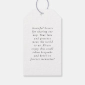 Newlyweds Photo Overlay Script 結婚's Thank You ギフトタグ (裏面)