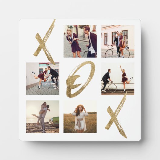 Newlyweds X O X Hugs & Hotelsフォトキスグリッドコラージュ フォトプラーク (正面)