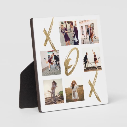 Newlyweds X O X Hugs & Hotelsフォトキスグリッドコラージュ フォトプラーク (正面)