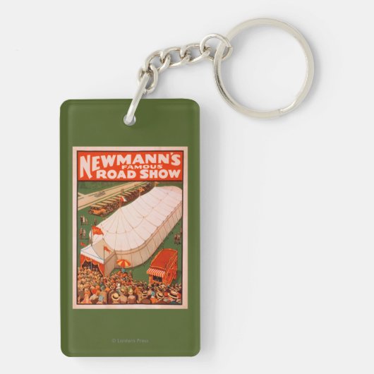 Newmannの有名な魔法の道のテントショーポスター キーホルダー (裏面)