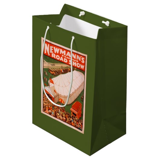 Newmannの有名な魔法の道のテントショーポスター ミディアムペーパーバッグ (正面アングル)