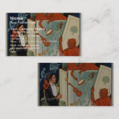 NewMann、「精神ミステリー」のヴィンテージの劇場 名刺 (正面/裏面)