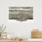 Newmanstown & Sheridan, PAパノラママップ – 1898 ポスター (キッチン)