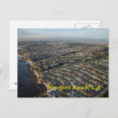 Newportビーチ、CAポストカード ポストカード (正面/裏面)