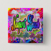 NewportビーチVistaボ表現タン 缶バッジ (正面)