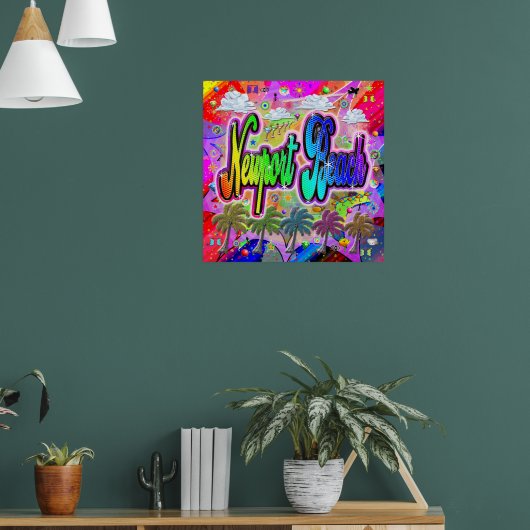 NewportビーチVistaポ表現スター ポスター (リビング1)