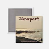 Newportマグネットデザインの美しい海 マグネット (正面/裏面)