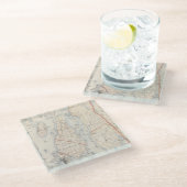 Newport郡、ロードアイランド ガラスコースター (アングル)