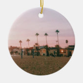 Newport Beach Pastel Sunset セラミックオーナメント (正面)